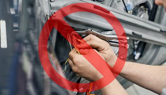 no outside parts
